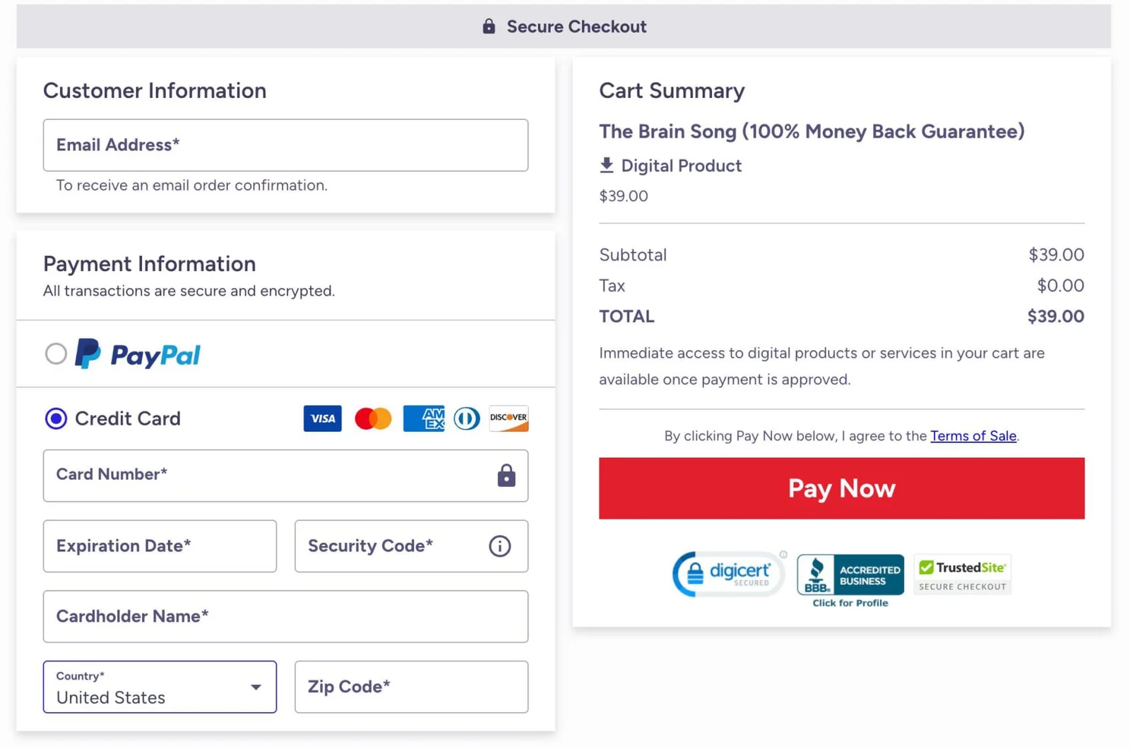 The Brain Song price